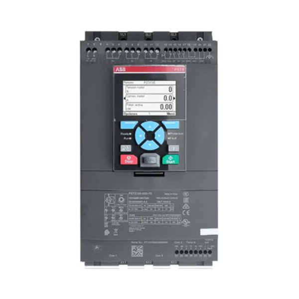Arrancador suave Trifásico ABB, tipo PSTX105-600-700, 60HP 440 VAC - 30HP 220 VAC , SERV. PESADO, CLASE 30, 80 AMP / 150HP 440 VAC - 60HP 220 VAC SERV. NORMAL CLASE 10, 104AMP CODIGO: 1SFA898109R7000